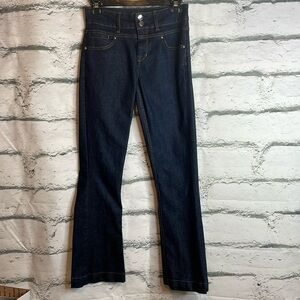 Karen Millen England Flare Jeans with Double Button size US 2